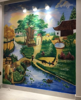 Tranh tường phòng khách