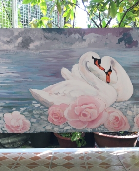 Vẽ Trang Trí Chung Cư Hồ Con Rùa