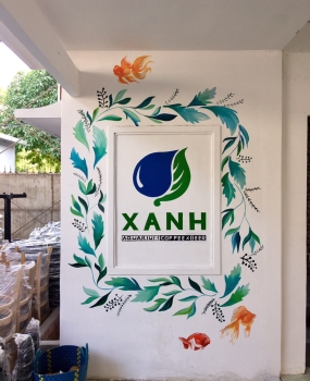 Vẽ tranh tường quán cafe