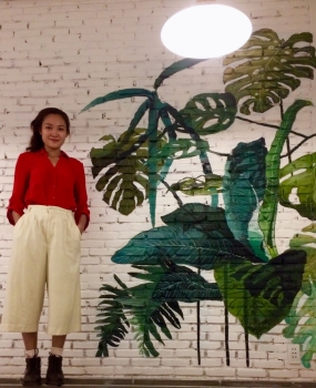 Vẽ Lá Trang Trí Quán Trà Sữa Ở Tân Bình