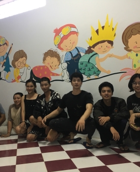 Vẽ Tranh Tường Bệnh Viện Quốc Tế Hạnh Phúc Ở Chơn Thành - Bình Phước