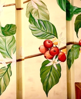 Tranh tường quán cafe
