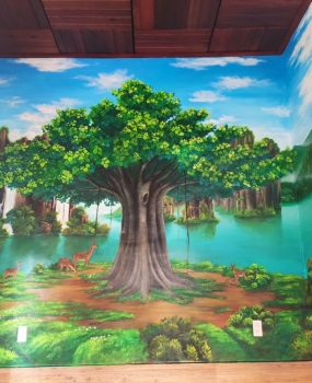 Tranh tường nhà khách -Đào Duy Tường , P4  Đà Lạt