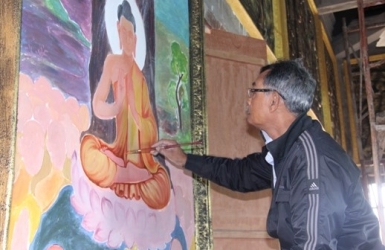 Tranh vẽ tường trong các ngôi chùa Phật giáo Nam tông – Sự giao lưu văn hóa giữa Ấn Độ và Khmer Nam 