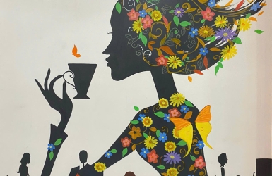 Vẽ trang trí tường quán café đẹp đa dạng chủ đề, giá hợp lý