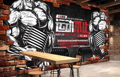 Gợi ý các mẫu vẽ tranh tường 3D phá cách cho phòng Gym và Studio