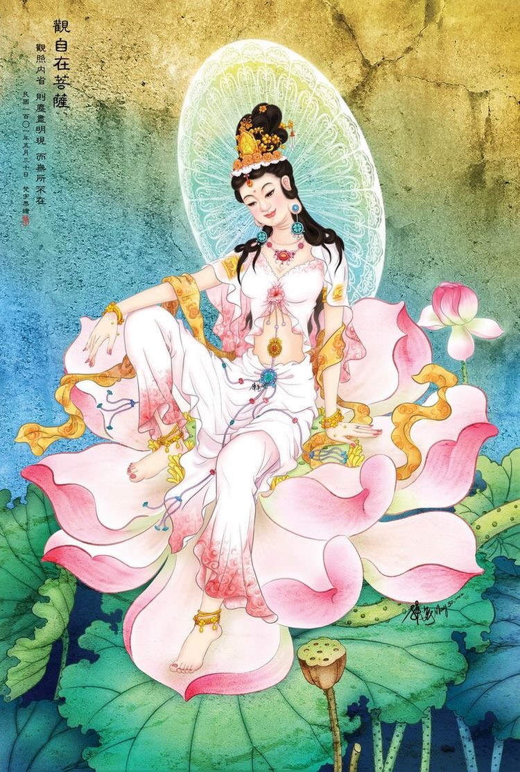 vẽ tranh tường Phật Giáo phòng khách