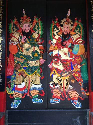 tranh vẽ Phật Giáo trên tường Bình Dương