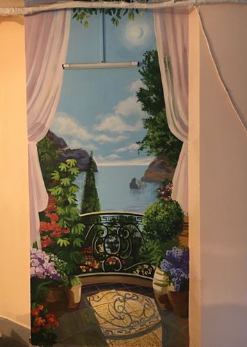 vẽ tranh tường phòng ngủ đơn giản
