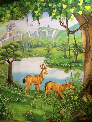 vẽ tranh nghệ thuật Phật Giáo Bình Dương