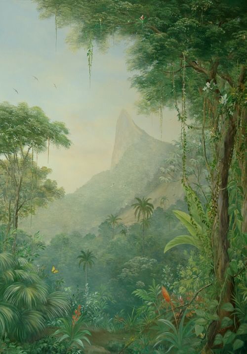 tranh vẽ tường phong cảnh