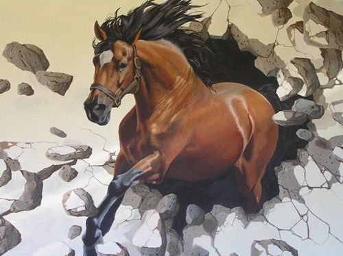 vẽ tranh tường phong thủy