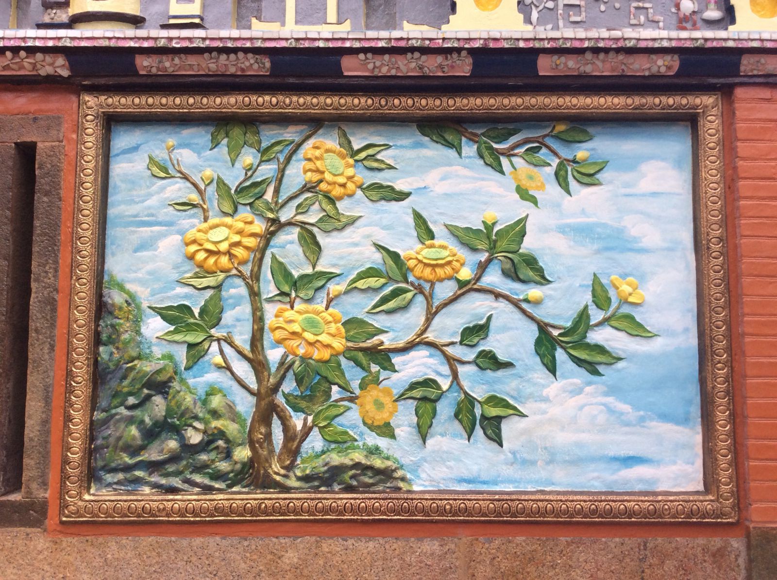 tranh phù điêu Phật Giáo
