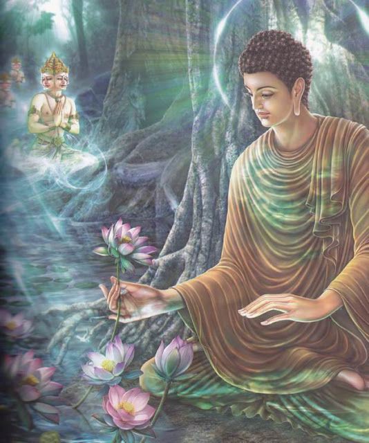 vẽ tranh tường Phật Giáo 3d giá rẻ