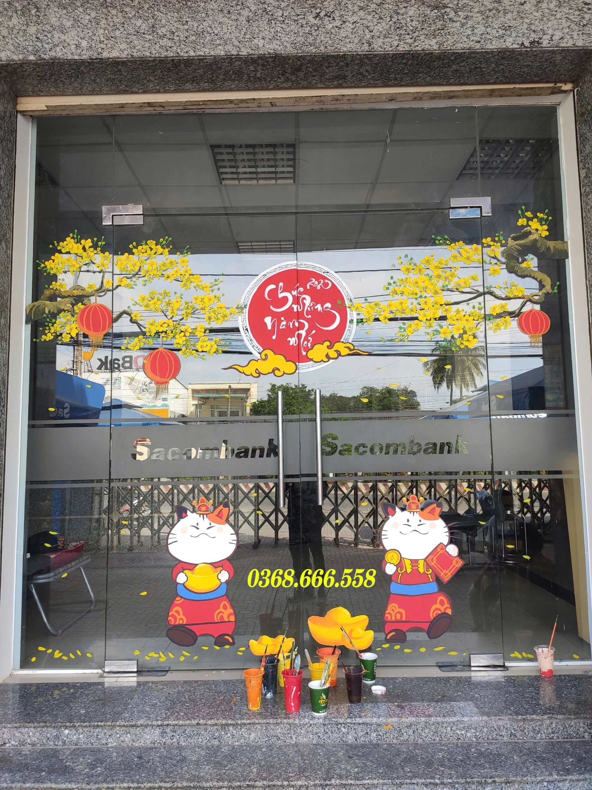 vẽ tranh kính tết