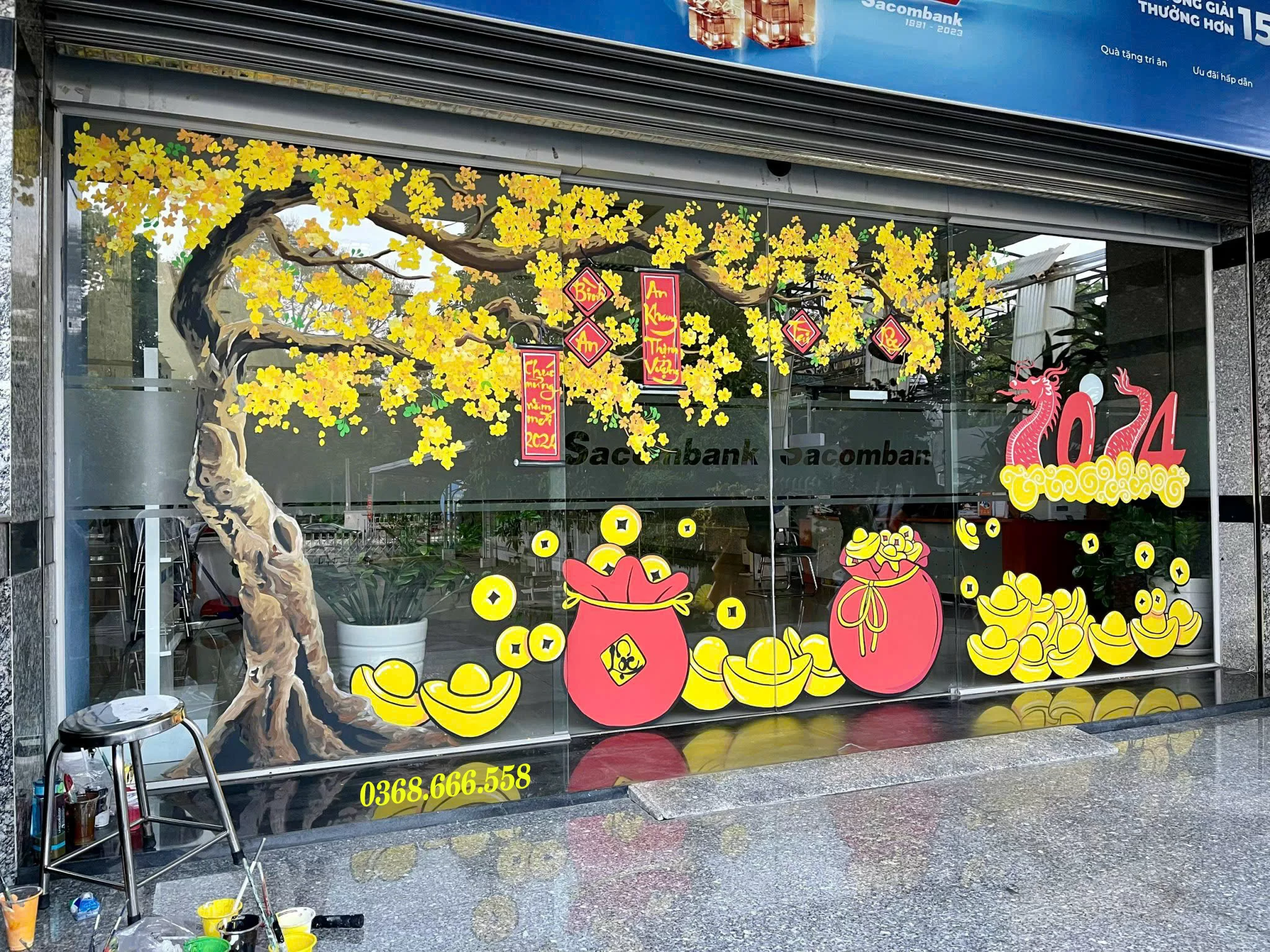 vẽ tranh kính tết