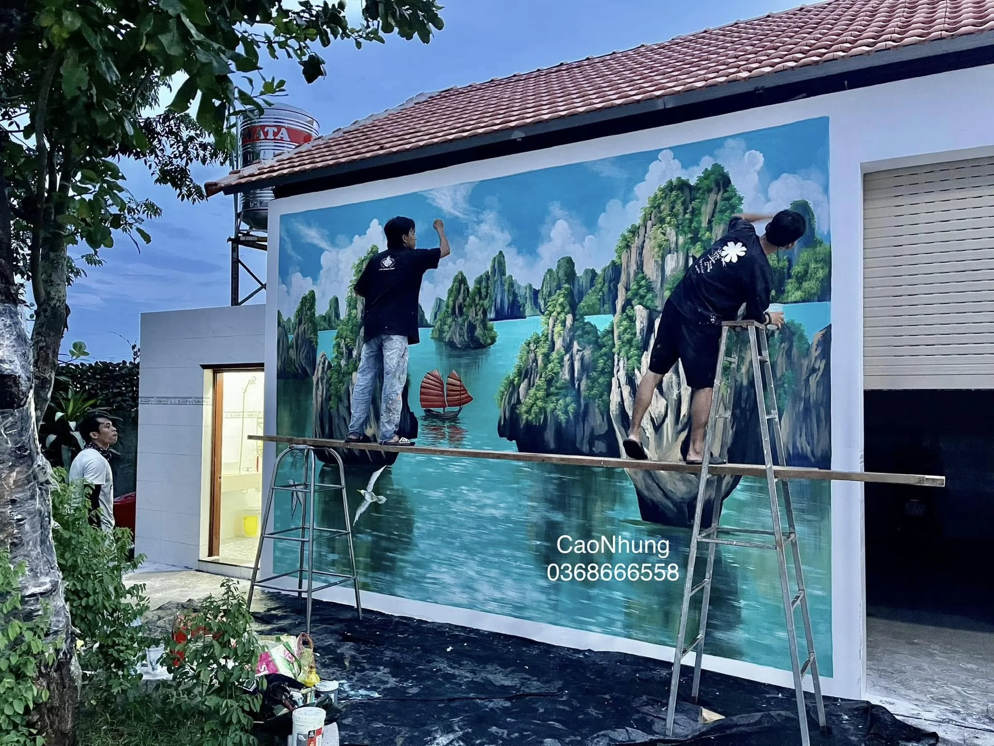 giá thi công vẽ tranh tường
