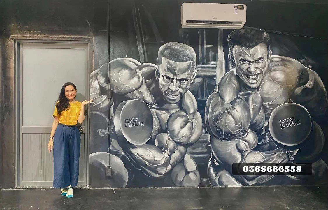 giá thi công vẽ tranh tường