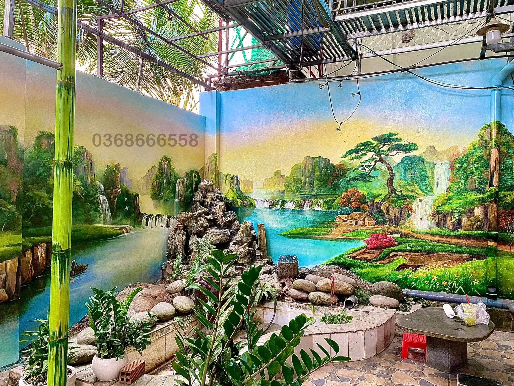 giá thi công vẽ tranh tường