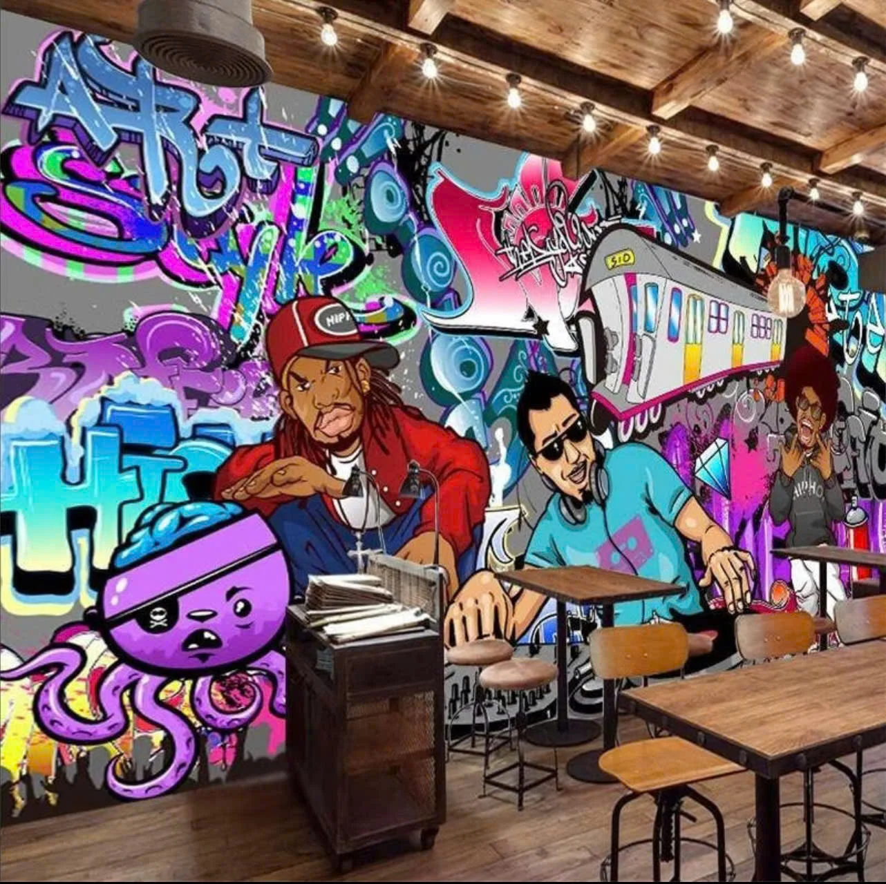 vẽ tranh tường graffiti