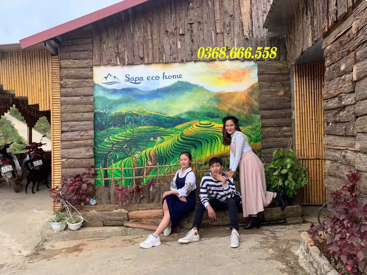 vẽ tranh tường homestay