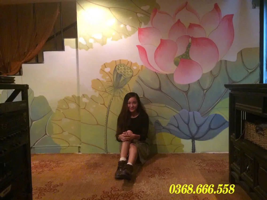 vẽ tranh tường khách sạn