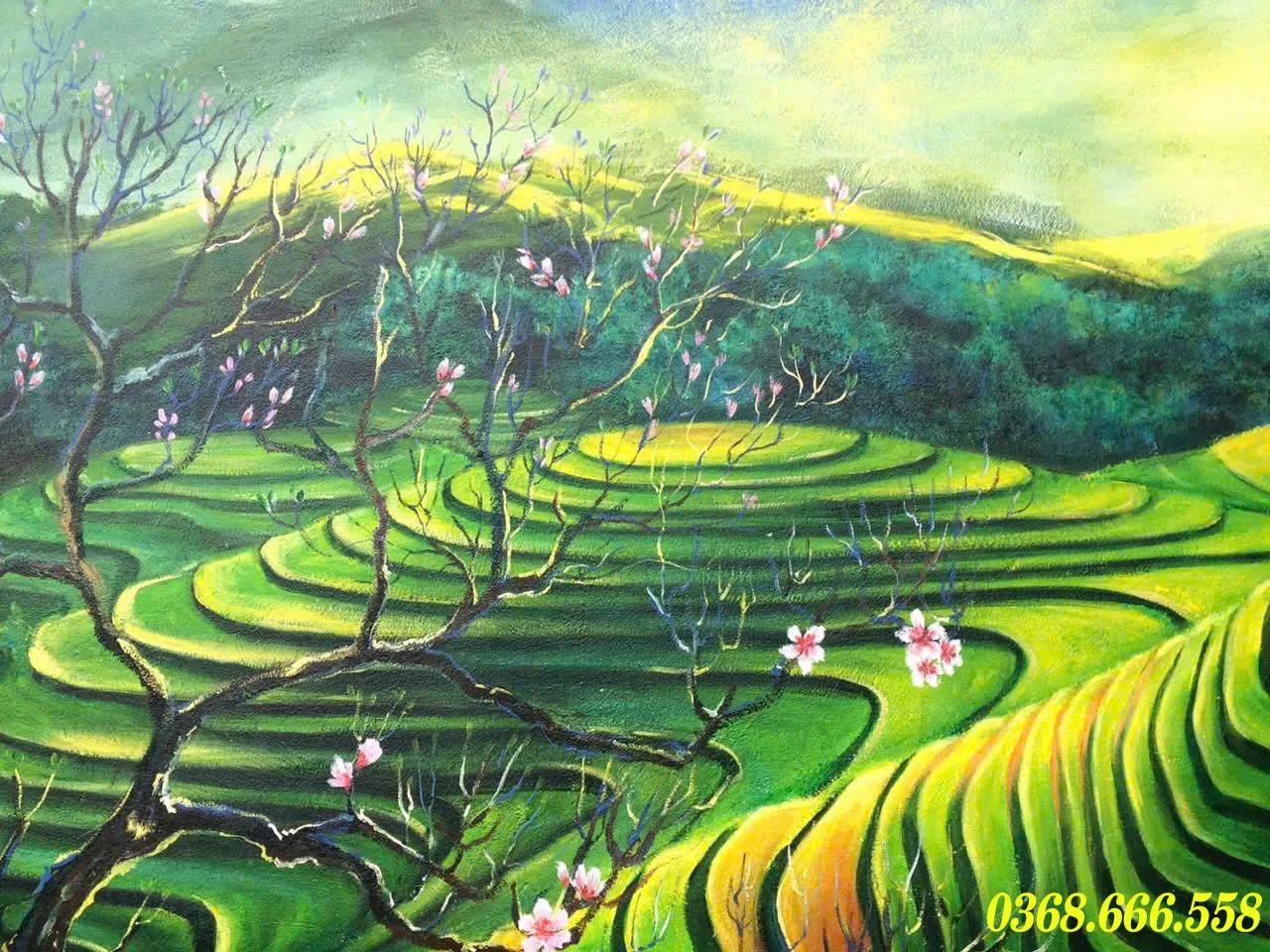 vẽ tranh tường khu du lịch