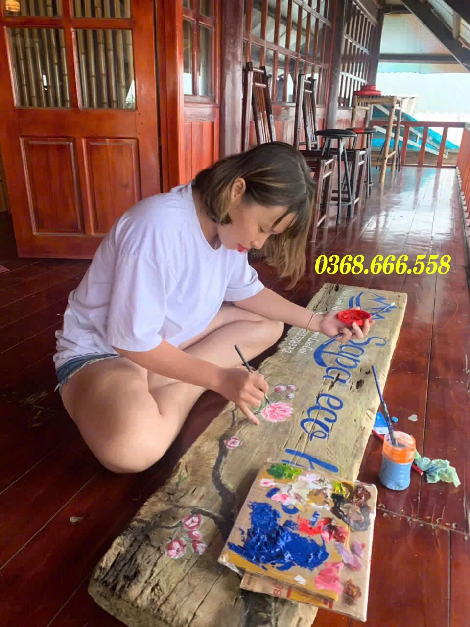 vẽ tranh tường khu du lịch