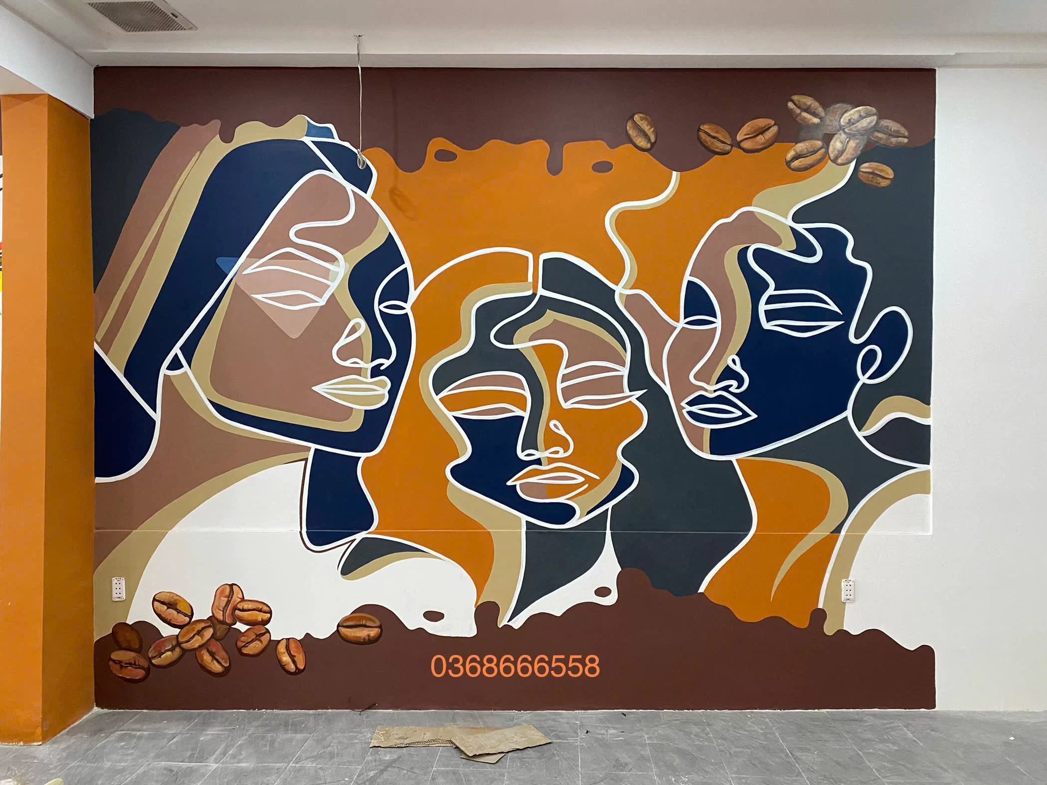 vẽ tranh tường quán cafe tại tphcm