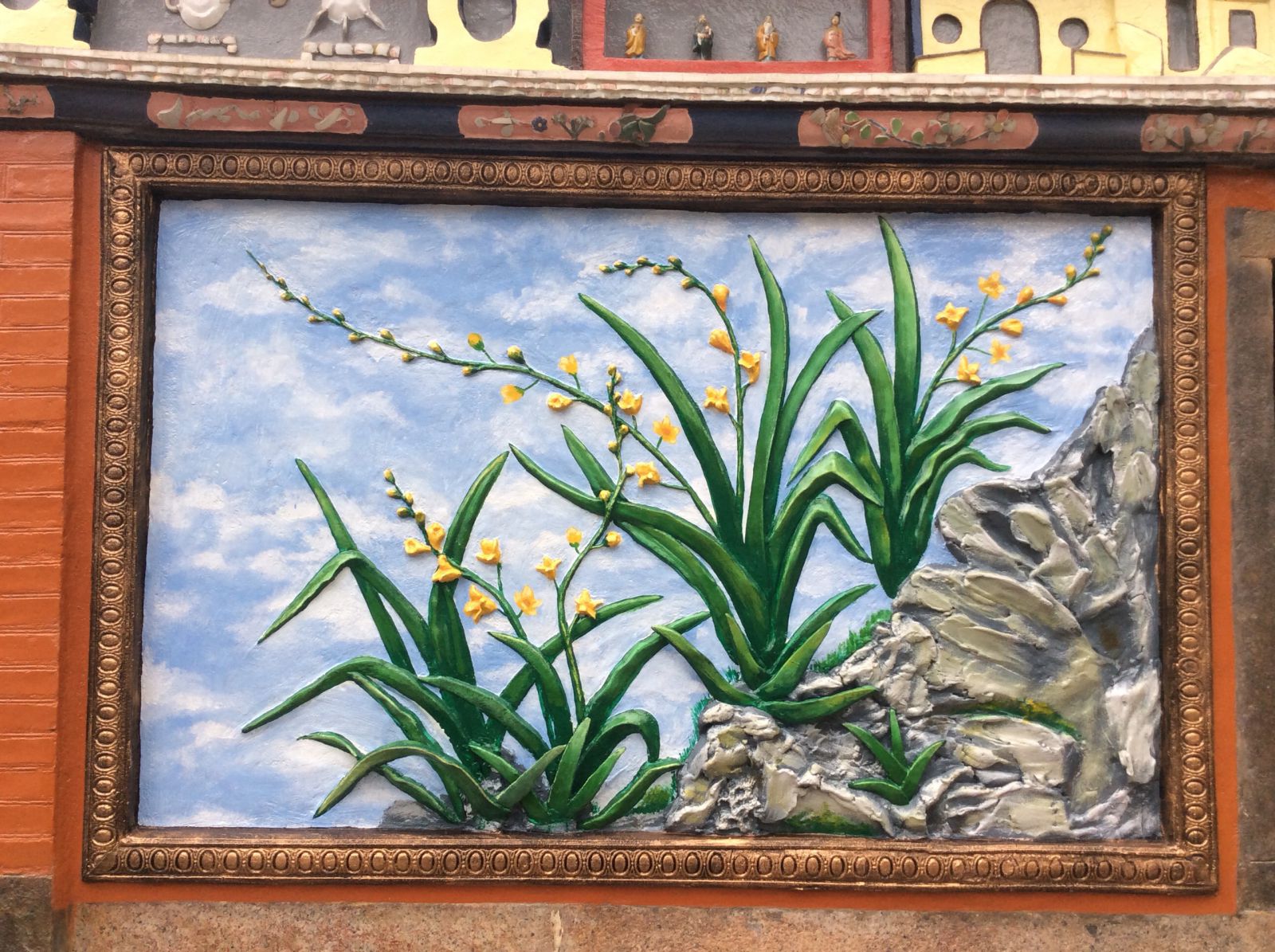 tranh phù điêu Phật Giáo