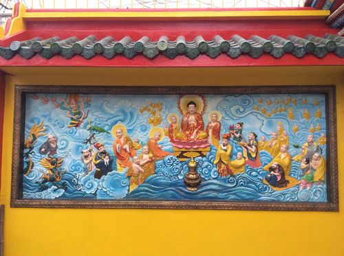 tranh vẽ Phật Giáo trên tường