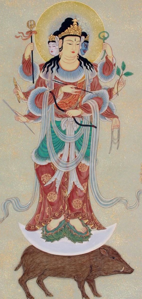 tranh vẽ Phật Giáo trên tường Bình Dương