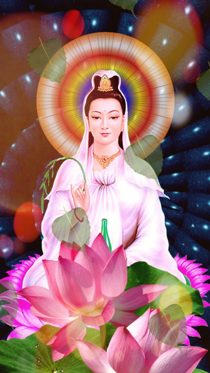 tranh hoa sen Phật Giáo