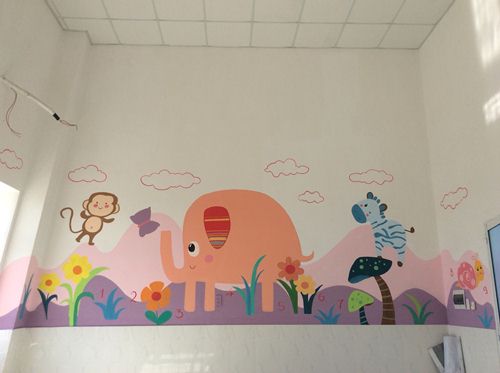tranh vẽ tường phòng ngủ cho bé