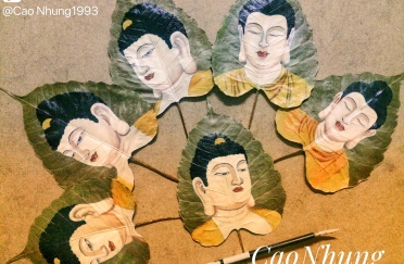 Vẽ Chân dung Phật Thích Ca trên Lá Bồ Đề